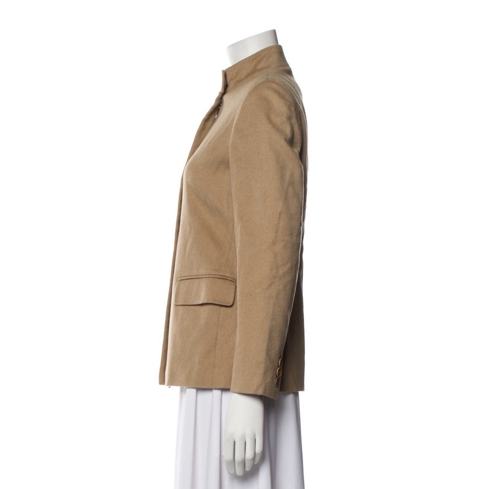Vintage Max Mara Made in Italy Camel Hair Jacket Tan Women EU 42 US 6 Tan Blazer - Picture 2 of 12